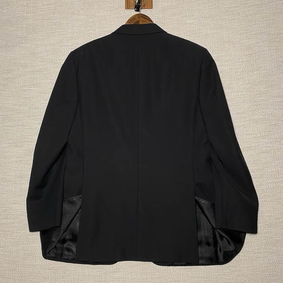 Canali Suit 2 Piece 50R (40R 32x29) Mens 3B Ventless Black Twill  AL 14320/40 - Picture 4 of 16